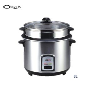 Vision Rice cooker (VSNRC-40-08) Silver 3L SS obak online shopping in bangladesh